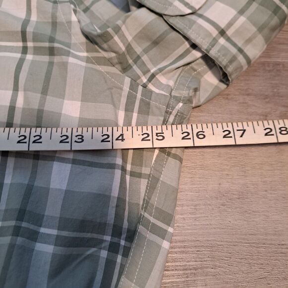 New J Crew Shirt Mens XXL Button Up Flex Washed Slim Untucked Green Plaid NWT - Picture 10 of 11